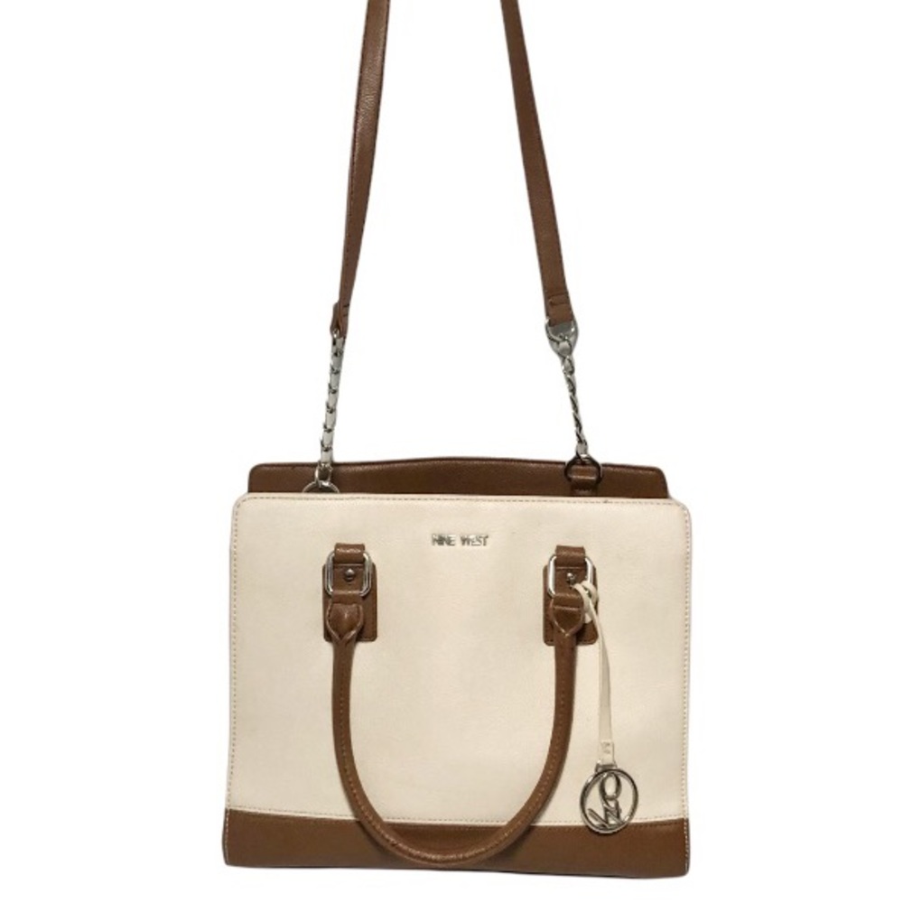 NWOT Nine West Crossbody/Handbag Dark Brown & Cream Colors